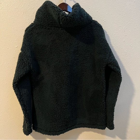 A New Day Women’s Sherpa Funnel Neck Pullover – Dark Green – Size M (NWT) - Picture 2 of 4